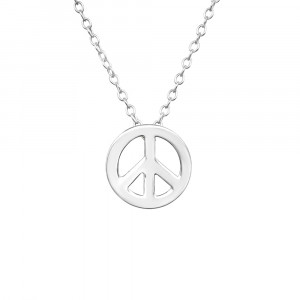 Lantisor din argint cu pandantiv peace and love model DiAmanti DIA17068 (Argint 925‰ 1,2 g.)